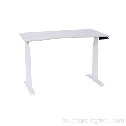 Office ergonomic silver marco de escritorio eléctrico blanco ajustable